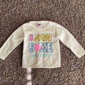Girls “Awesome” Toddler Sweater